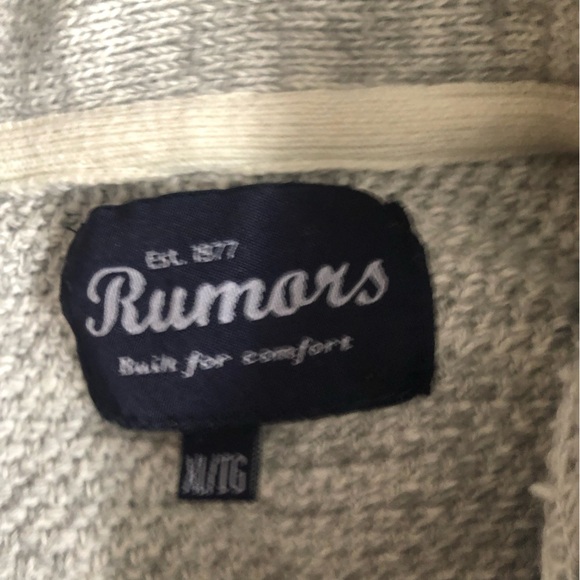 Men’s Gray and Black Striped Shawl Collar Cotton Sweater XL - Picture 9 of 10